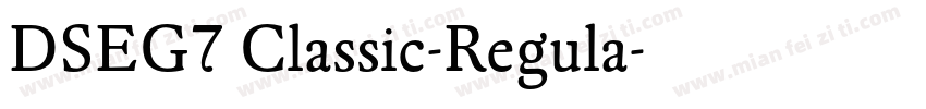 DSEG7 Classic-Regula字体转换